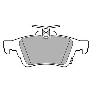 Bromsbeläggsats, Bakaxel, FORD FOCUS III, 1936698, 2019129, G1FY2M008AB, G1FY2M008AC