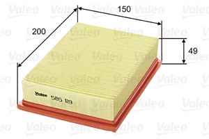 Luftfilter, FORD FIESTA III, FIESTA Skåp/halvkombi, 1444L7, 1444N1, 6162293, 6925896, 89FF9601AA