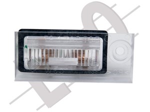Belysning, registreringsskylt, Vänster, AUDI A4 B5 Avant, A6 C5, 4B5943021