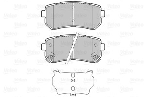 Bromsbeläggsats, Bakaxel, HYUNDAI,KIA, 583021KA30, 58302-1KA30, 583021MA00, 58302-1MA00, 583021MA40, 58302-1MA40, 583021YA50, 58302-1YA5