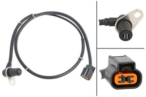 ABS-givare, Sensor, hjulvarvtal, framaxel höger, MITSUBISHI PAJERO II, PAJERO III, PAJERO Canvas Top III, MR407269, MR569412