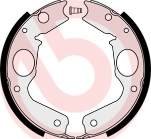 Bromsbackar, sats, Bakaxel, MITSUBISHI, MB618914, MB618915, MB618916, MN102640, MR178827