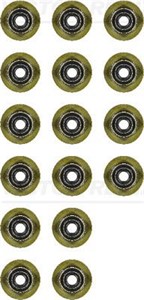 Packningssats, ventiler, CITROËN,FORD,JAGUAR,LAND ROVER,MAZDA,PEUGEOT, 0956.59 (16x), 1 096 253 (16x), 1 357 589 (16x), 1 477 186 (16x),