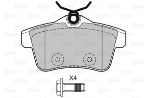 Bromsbeläggsats, Bakaxel, CITROËN,DS,PEUGEOT, 1608520680, 1608681680, 1611838080, 1616872780, 1623180880, 1636411280, 425435, 4254-35, 4