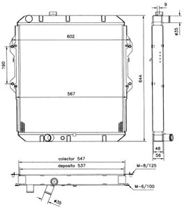 Kylare, motorkylning, TOYOTA HILUX Pick-up VI, 164005B620, 164005B630