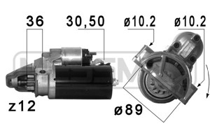 Startmotor, FORD TRANSIT Buss, TRANSIT Flak/chassi, TRANSIT Skåp, TRANSIT V363 Buss, TRANSIT V363 Flak/chassi, TRANSIT V363 Skåp, 174108