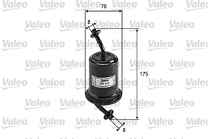 Bränslefilter, KIA,MAZDA, 0 K201 20 490, 0K201-20-490, 0K240-20-490, B 6BF-13480, B 6BF-20490 A, B 6BF-20490, B P01-20490 A, B3H720490,