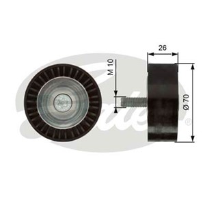 Styrrulle, drivrem, CADILLAC,FIAT,SAAB,SUZUKI,VAUXHALL, 1204295, 1753079J60, 51758383, 51776566, 55190811, 55193358, 55562251, 6340555,