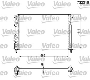 Kylare, motorkylning, RENAULT, 7700425842