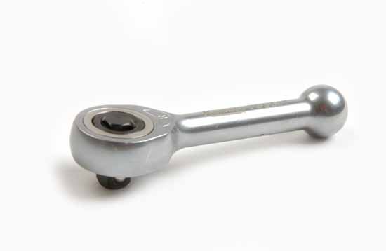 Spärrskaft 1/4" steglös stubby