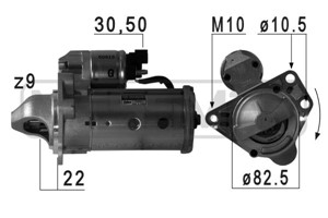 Startmotor, CHEVROLET CAPTIVA, ORLANDO, OPEL ANTARA A, VAUXHALL ANTARA A, 11 96 601, 25 183 761