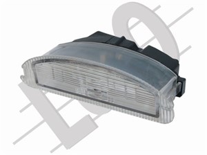 Belysning, registreringsskylt, Tvåsidig, RENAULT CLIO II, CLIO Skåp/halvkombi II, TWINGO I, 7700410754, 7700433414