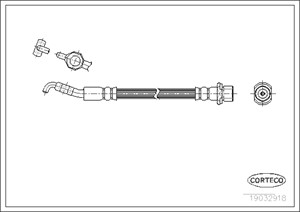 Bromsslang, Framaxel, LEXUS IS I, 9094702A41, 9094702C41