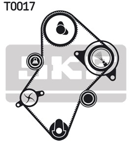 Kamremskit med vattenpump, CITROËN,PEUGEOT,ROVER, 0816.22, 0816.58, 0829.11, 0830.02, 1201.48, 1201.51, 1201.60, 1201.62, 1202.60, 12761