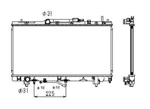 Kylare, motorkylning, TOYOTA CARINA E VI, CARINA E Sedan VI, CARINA E Sportswagon VI, 1640016580, 1640016581, 1640016800