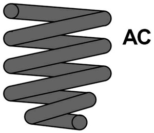 Spiralfjäder, Bakaxel, SAAB 9-5 Kombi, 12 755 245, 12 760 117