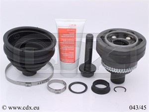 Drivknut, Framaxel, På hjulsidan, AUDI 100 C3 Sedan, 100 C4 Avant, 100 C4 Sedan, A6 C4, A6 C4 Avant, V8, 441407305B, 4A0407305G, 4A04073