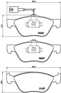 Bromsbeläggsats, ALFA ROMEO 145, 146, 156, 156 Sportwagon, GT, FIAT BRAVO I, MAREA, MAREA Weekend, 77362674