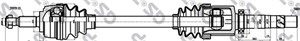 Drivaxel, framaxel höger, RENAULT, 1309989080, 1310264080, 1313060080, 1726A4, 1726F7, 1726F9, 1726G0, 1726G1, 1726G4, 1726G5, 771113541