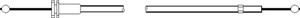 Vajer, motorhuv, SEAT TOLEDO I, VW GOLF II, JETTA II, 191 823 531, 192 823 531