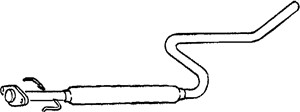 Mittenljuddämpare, Mitt, TOYOTA CARINA V, CARINA Kombi V, CARINA Sedan V, 17420-74290, 17420-74291