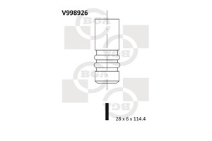 Insugsventil, ALFA ROMEO,FIAT,LANCIA,OPEL,SAAB,VAUXHALL, 46 802 049, 46802049, 55190248, 55195535, 55202556, 641073, 641074, 641075, 931