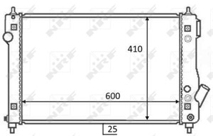 Kylare, motorkylning, CHEVROLET AVEO / KALOS Halvkombi, AVEO / KALOS Sedan, 95227752, 95227753, 96942180, 96942181, 96942183, 96983810,