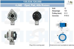 Generator, ALFA ROMEO,FIAT,OPEL,VAUXHALL, 1204436, 13117341, 13117341AA, 6204188, 71773263, 71784512, 73503235, 93169029, 93169032, 9316