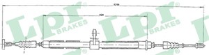Vajer, parkeringsbroms, Bak, Höger, ALFA ROMEO 156, 156 Sportwagon, GT, 60624590
