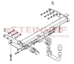 Dragkrok, Avtagbar, JEEP GRAND CHEROKEE IV