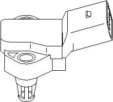 Sensor, insugstryck, AUDI,SKODA,VW, 038 906 051D
