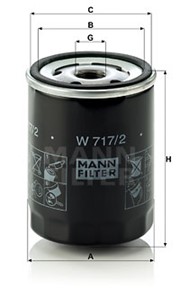 Oljefilter, ABARTH,ALFA ROMEO,FIAT,LANCIA, 105000603000, 105550600300, 105550600302, 105550603000, 105550603000/03, 105550603001, 105550
