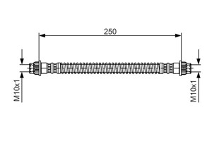 Bromsslang, Bakaxel, Inre, CITROËN,FIAT,LANCIA,PEUGEOT, 1472157080, 4806 67, K1472157080