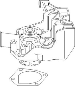 Vattenpump, SKODA OCTAVIA I, 047 121 013K