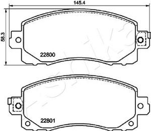 Bromsbeläggsats, Framaxel, SUBARU IMPREZA Halvkombi, OUTBACK, XV, 26296-AN00A, 26296FL030, 26296-FL030, 26296FL040, 26296-FL040, 26296-F