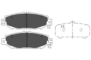 Bromsbeläggsats, Bakaxel, LEXUS LS, TOYOTA CENTURY, 0446640040, 0446650020, 0446650030, 0446650050, 0446650051, 0446650060, 0446650080,