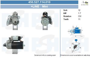 Startmotor, MINI MINI, MINI CLUBMAN, 12417802945, 12417803514, 12417812070, 12417812071