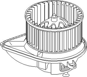 Kupéfläkt, MERCEDES-BENZ, 000 835 22 85, 001 830 56 08, A000 835 22 85, A001 830 56 08