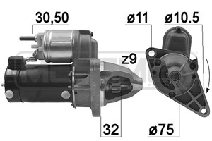 Startmotor, HONDA CIVIC Hatchback VII, 31200-PMH-G01, 31200-PMH-G010-M5