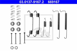 Tillbehörssats, bromsbackar, Bakaxel, CHEVROLET,DAEWOO,OPEL,VAUXHALL