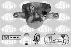Bromsok, Bakaxel höger, MERCEDES-BENZ,VW, 0034207283, 2E0615406B, 2E0615424
