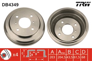 Bromstrumma, Bakaxel, NISSAN ALMERA II, ALMERA Hatchback II, PRIMERA, PRIMERA Hatchback, 43206-4M000, 43206-6N000