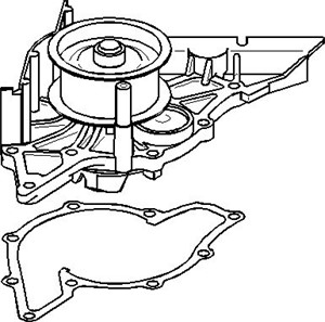 Vattenpump, AUDI A8 D3, VW TOUAREG, 077 121 004M, 077 121 004MV, 077 121 004MX, 077 121 004N, 077 121 004NV, 077 121 004NX, 077 121 004P