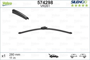 Torkarblad, Bak, SEAT LEON, SKODA FABIA II, VW PASSAT ALLTRACK B7, PASSAT B6 Variant, PASSAT B7 Skåp / kombi, PASSAT B7 Variant, POLO, 3