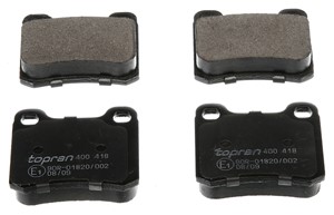 Bromsbeläggsats, Bakaxel, MERCEDES-BENZ, 000 420 98 20, A000 420 98 20