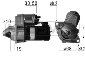 Startmotor, CHEVROLET,DAEWOO,FIAT,OPEL,SAAB,VAUXHALL, 09 000 801, 09 115 192, 09 163 856, 09 512 051, 10 455 506, 12 02 003, 12 02 128,