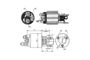 Magnetswitch, startmotor, FIAT BRAVA, BRAVO I, MAREA, MAREA Weekend, PALIO, PALIO Weekend, SEICENTO / 600