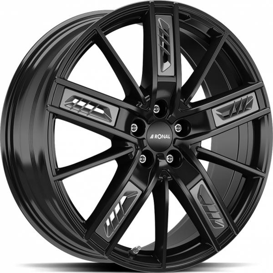 Ronal R67 Grey Left Jet Black 8,5/20 5/108 ET50 B76