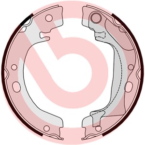 Bromsbackar, sats, Bakaxel, TOYOTA COROLLA, COROLLA Kombi, COROLLA Sedan, 0449502070, 0449502120, 0449502180, 0449502190, 4654002020, 46