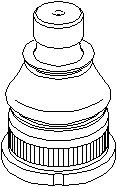 Kulled / Spindelled, Fram, höger eller vänster, Nedre, NISSAN,OPEL,RENAULT,VAUXHALL, 4016 000 Q0B, 44 18 631, 7701 070 154, 93194857
